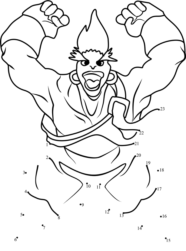Gary-Beyblade-Dot-To-Dot dot to dot worksheets