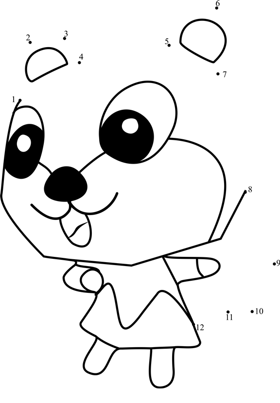 Kit-Animal-Crossing-Dot-To-Dot printable dot to dot worksheet