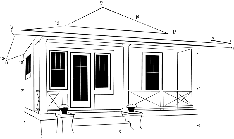 Club Cottage dot to dot worksheets