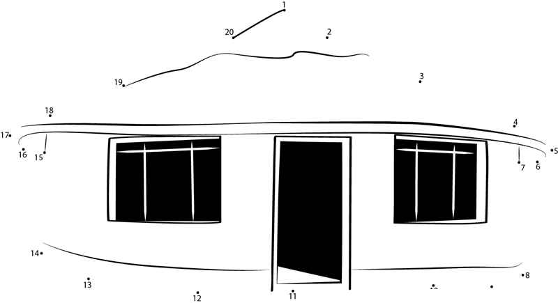 Cool Shimla Tour Cottage dot to dot worksheets
