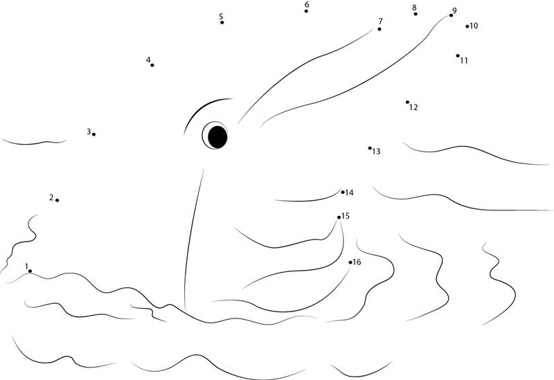 Dolphin Speaker dot to dot worksheets