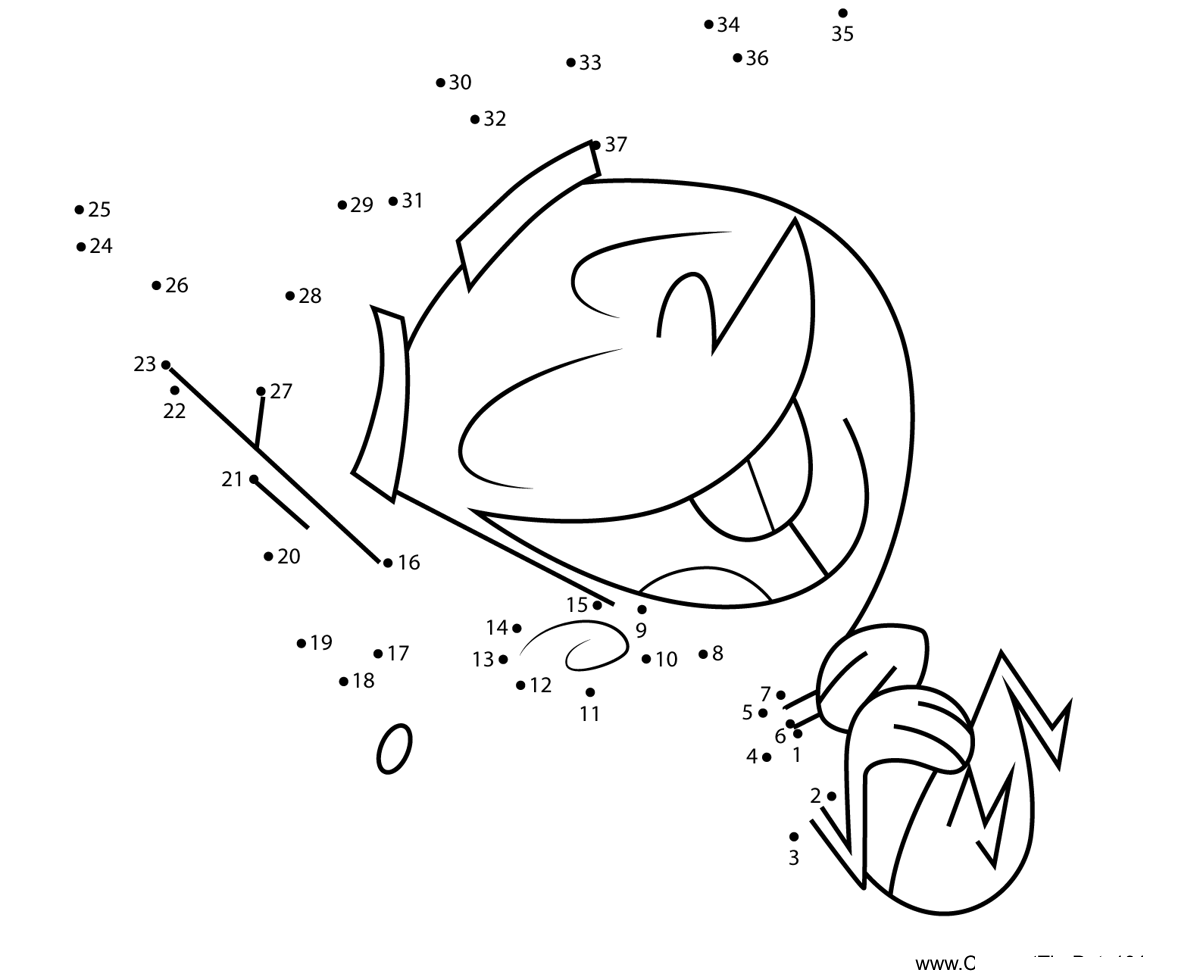 Timmy-Turner-Laughing-Fairly-Odd-Parents dot to dot worksheets