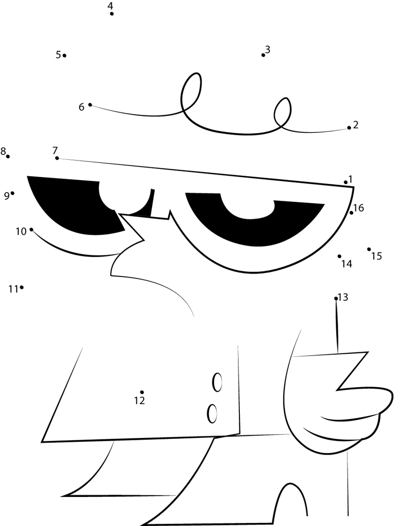 Cool Dexters dot to dot worksheets