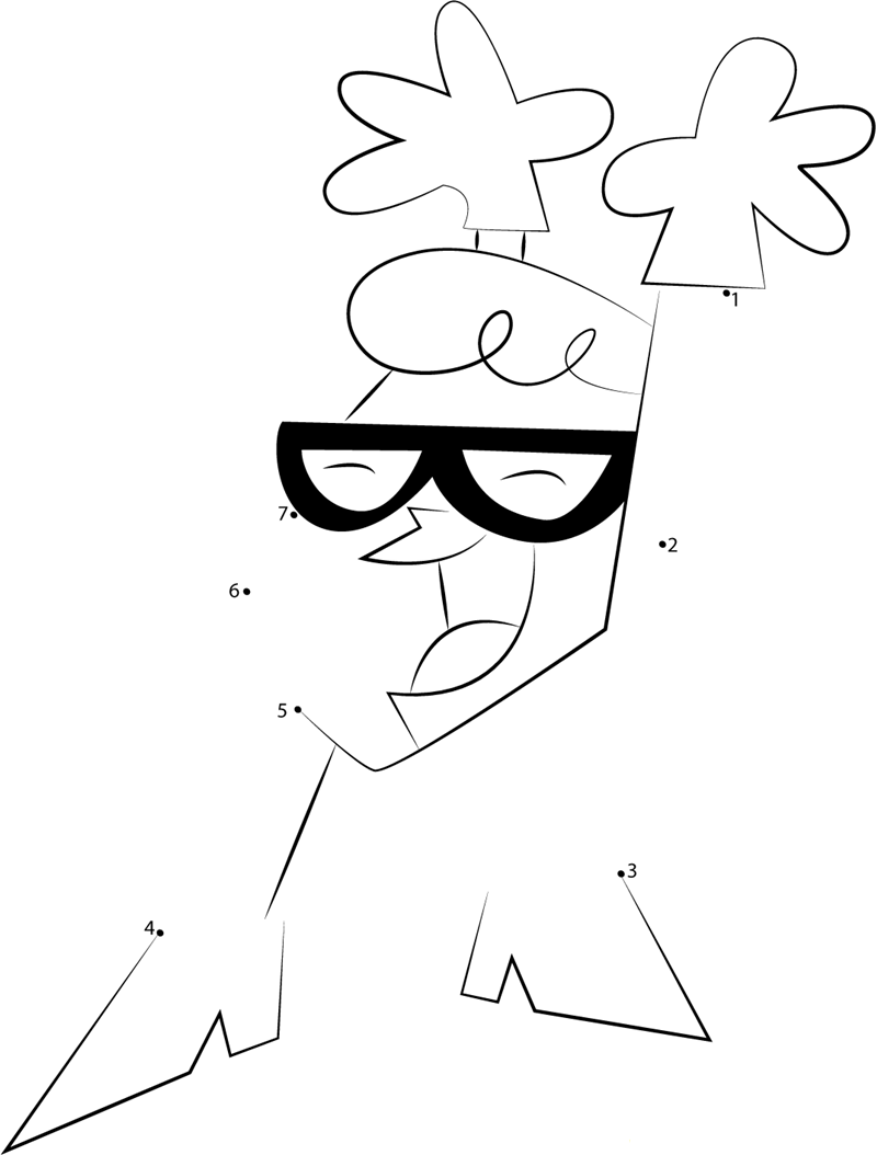Dancing Dexters dot to dot worksheets