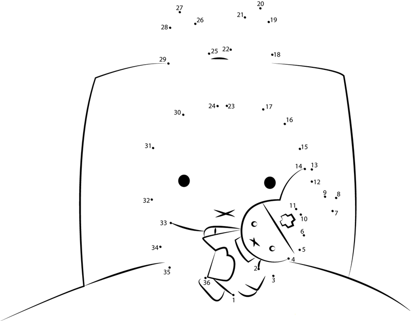 Beautiful Miffy dot to dot worksheets